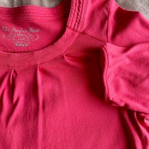 Avenue Coral “The Perfect Pleat” Cotton Blouse 22/24